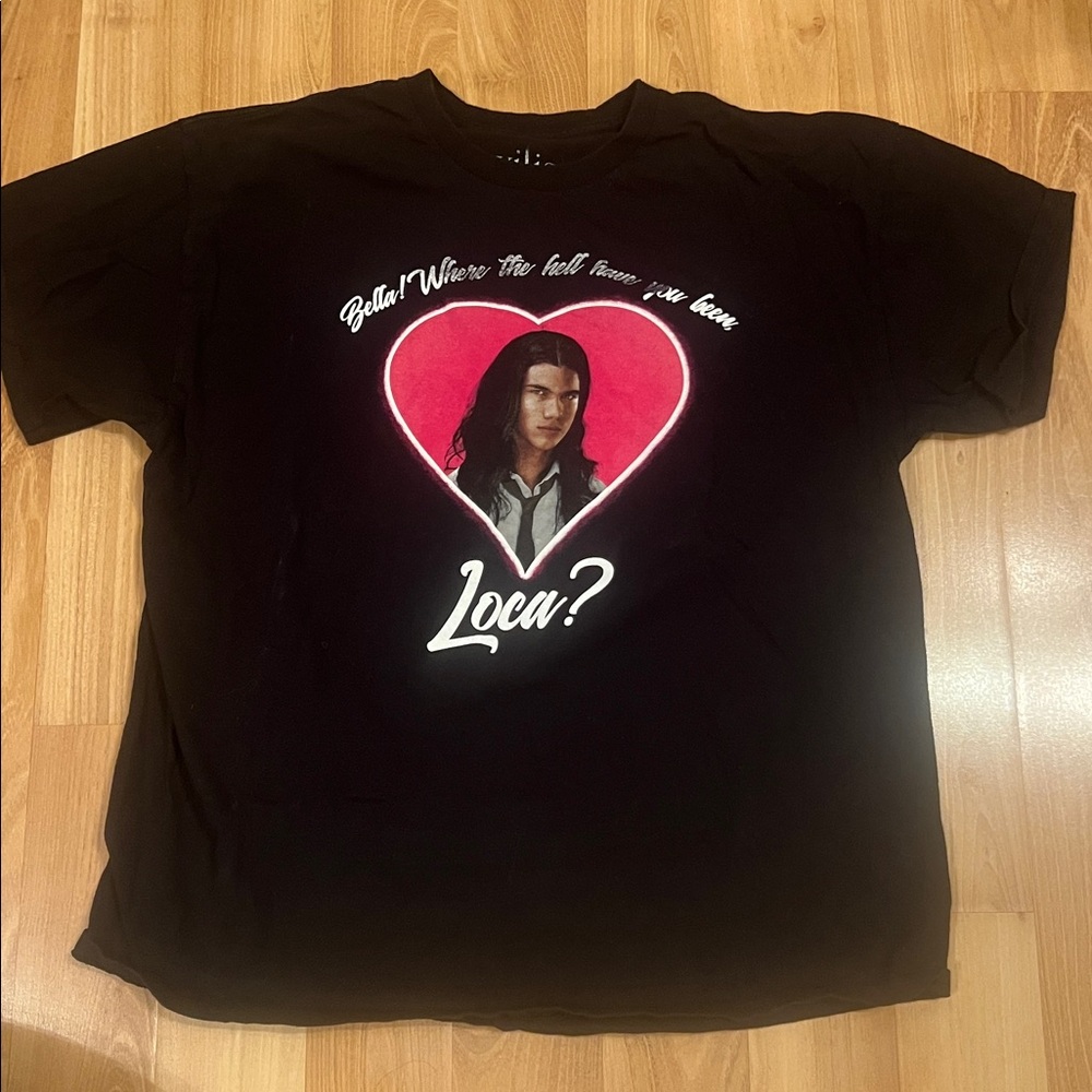 The Twilight Saga Jacob Black T-Shirt, Where the hell have you been loca Tee XL